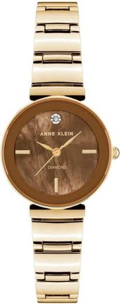 Anne Klein Accented Brown Dial Ladies Watch AK/2434BMGB