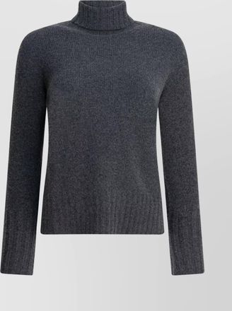 Drumohr long sleeve turtleneck knitwear with ribbed hem