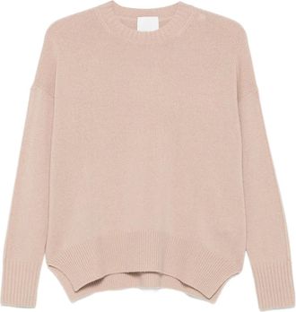 Allude Maglione girocollo in cashmere - Rosa