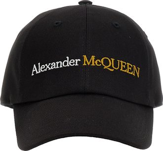 Alexander McQueen Logo Cap Cappelli Nero-Uomo