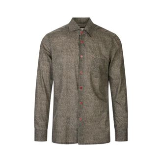 Kiton Casual Shirts, male, Brown, Size: 2XL Nerano Shirt