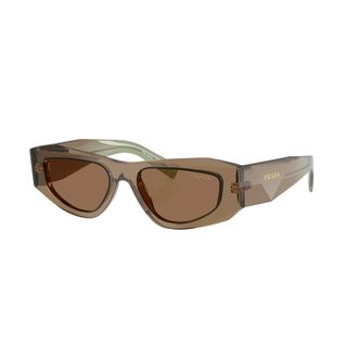 Prada PR B19S Zonnebril - Heren - Accessoires - Bruin - Maat: 52 MM