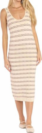 Billabong Heat Waver Knit Midi Dress In Whitecap