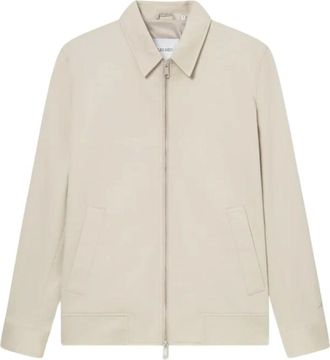 Les Deux Light Sand Cotton Coach Jacket - male - Les Deux - Light Jackets - Beige - M - Jackets
