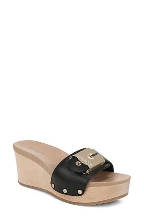 Dr. Scholls Original Life Wedge Sandal in Black at Nordstrom, Size 8