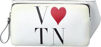 Valentino Vltn Leather Belt Bag