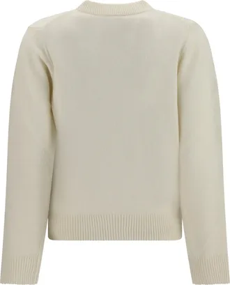 Ganni Mushroom Teddy Sweater - White