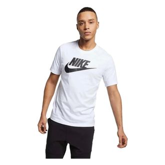 Nike T-Shirts, male, White, Size: S Sportswear T-Shirt