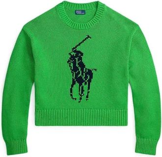 Polo Ralph Lauren Vesta - Dames - Ronde hals truien - Groen - S - Truien & Vesten