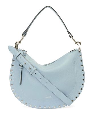 Isabel Marant Oskan Soft Zip leather crossbody bag - women - Calf Leather - OS - Blue