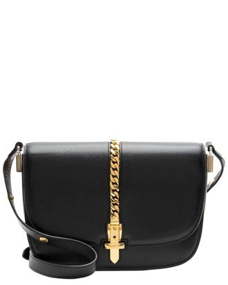 Gucci Black Leather Sylvie 1969 Small Shoulder Bag (Authentic Pre-Loved)