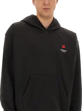 Kenzo Oversized Cotton Hoodie - Black