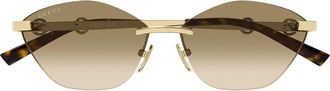 Gucci Sunglasses Gg2050 S 004 Gold/Brown Woman