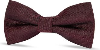 PAUL ANDREW Textured Satin Silk Bow Tie