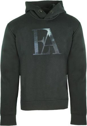 Emporio Armani Heren Eagle Logo Hoodie (Zwart)