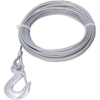OEM Cable De Acero Para Cabrestante De 4 Mm X 12 M, Capacidad De 2000 Lbs, Repuesto De Acero Inoxidable Galvanizado -crezuo