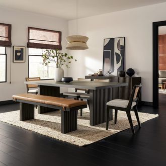 Castlery Sloane Dining Table by Castlery, Brown, 70.9