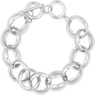Leith Linked Line Bracelet in Silver at Nordstrom Rack