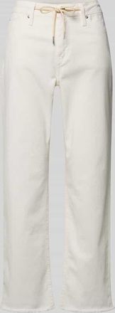 s.Oliver Red Label Straight Fit Jeans aus Baumwoll-Mix Modell KAROLIN in Weiss, Gr&ouml;&szlig;e 38