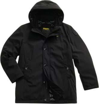 Blauer Parka met Afneembare Capuchon Chester - Heren - Parka Jassen - Zwart - XL - Jassen