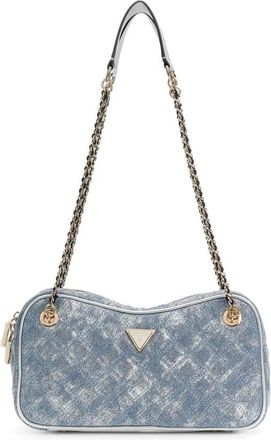 Guess Cerelia Shoulder Sat - Dames - Schoudertassen - Blauw - ONE Size - Katoen - Tassen