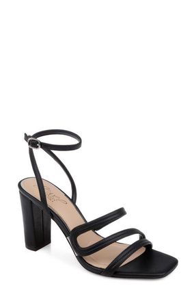 Badgley Mischka Zedina Ankle Strap Sandal in Black Matte at Nordstrom, Size 5.5