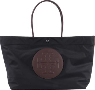 Tory Burch Ella Twist Tote - Dames - Shoppers - Zwart - ONE Size - Nylon - Tassen