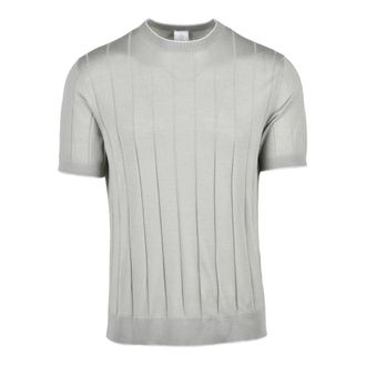 Eleventy T-Shirts, male, Green, Size: L Maglioncino Girocollo