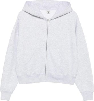 Sporty & Rich St 10284300Gy Sweatshirt - Dames - Vesten met rits - Grijs - M - Hoodies & sweatvesten