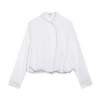 Loewe Katoenen blouse - Dames - Blouses & Shirts - Wit - Maat: XS Katoen