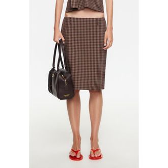 Lioness Play On Midi Skirt in Chocolate at Nordstrom, Size X-Small