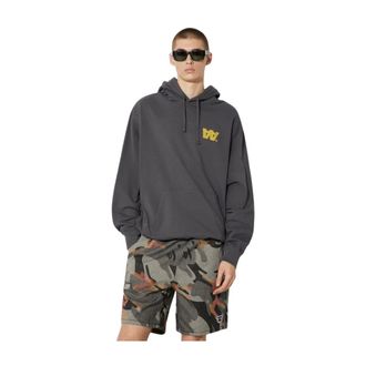 Wood Wood Heren, Sweatshirts & Hoodies, Grijs, Maat: M Katoen