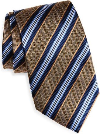 Nordstrom Stripe Silk Tie in Yellow at Nordstrom
