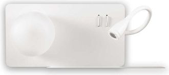 Ideal Lux Ideal Lux - lampada da parete book 2 ap bianco