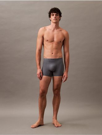 Calvin Klein Mens Invisibles Ultra Light Boxer Brief - Grey - XL