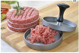 OEM Prensa Para Hamburguesas Para Obtener Hamburguesas Perfectas - F&aacute;cil De Usar - 1 Pieza - Negra - Pl&aacute;stico