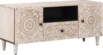 vidaXL Mueble De Tv 105 X 33,5 X 46 Cm Madera De Mango Maciza Vidaxl