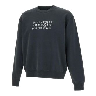 Maison Margiela Sweatshirts, male, Black, M, Numeric Sweatshirt