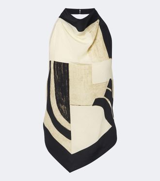 Sir. Sona printed silk top