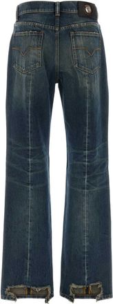 Versace Womens Denim Jeans Dirtyblue Exterior: Cotton Pantaloni