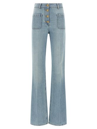 Valentino Garavani Womens High Waist Jeans
