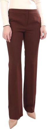Marella Broeken > Chinos - Dames - Wijde Broeken - Bruin - M - Broeken