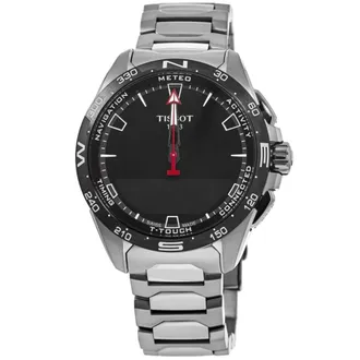 Tissot T-Touch Connect Solar Black Dial Titanium Mens Watch T121.420.44.051.00