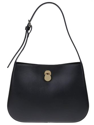 Fabiana Filippi Eclissi Smooth Black Leather Hobo