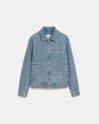 Ami Blue Cotton Contrasted Zipped Jacket with Ami De Coeur Blue - XXL - for Men