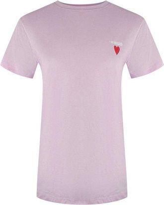 Love Moschino Dames/Dames Liefdeshart T-shirt (Roze)