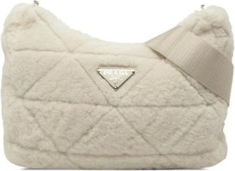 Prada Pre-owned Shoulder Bags, female, White, Size: ONE SIZE Pre-owned Vintage Shoulder Bag