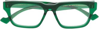 Gucci square frame glasses - men - Acetate - 53 - Green