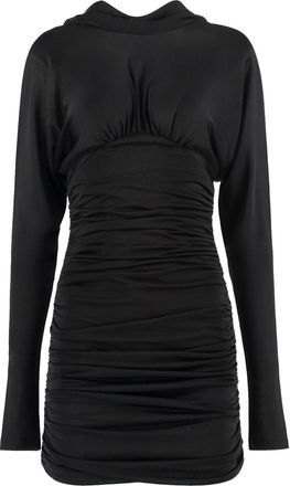 Saint Laurent Cowl Back Mini Dress