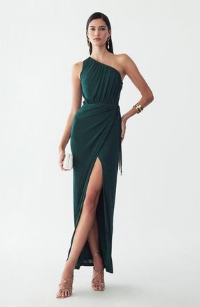 BWLDR Emilie Maxi Dress in Emerald at Nordstrom, Size 6